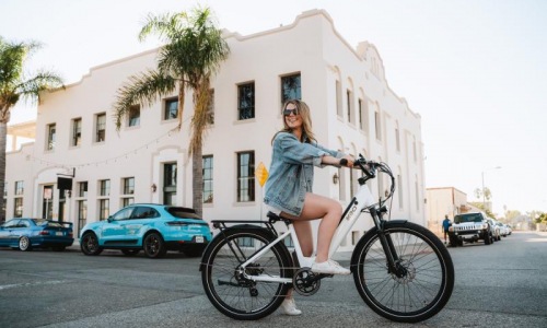 a person on a bicycle